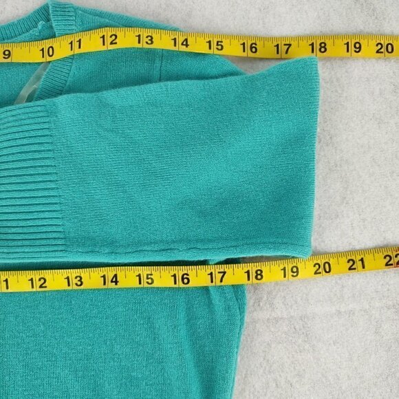 Karen Scott Women's 3/4 Sleeve Teal Pullover Sweater Size Small - Picture 8 of 11